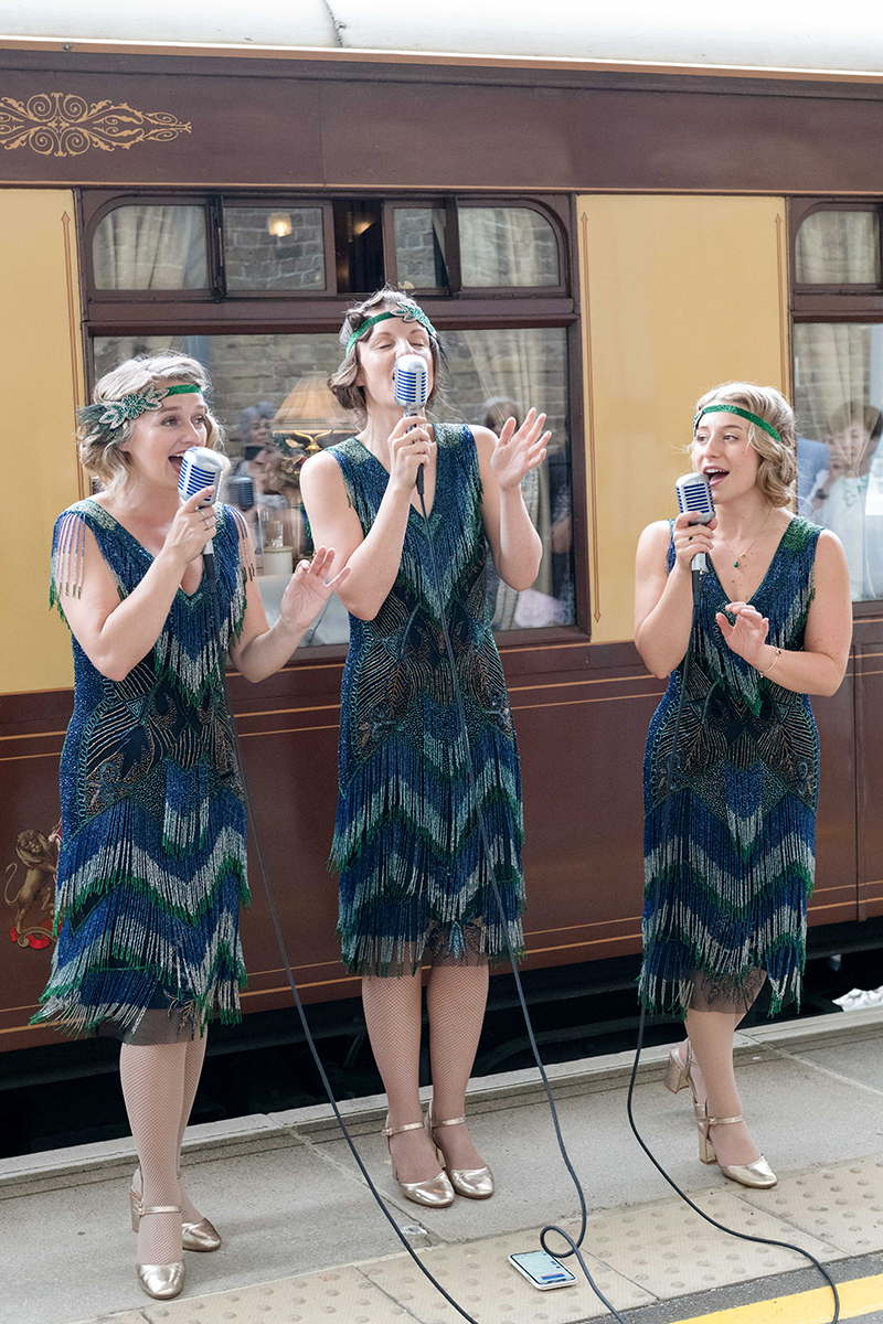 Signing aboard the Belmond British Pullman wild Tonics Catherine Bradley Photography